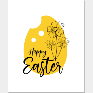 Minimal Easter Egg Art Posters and Art